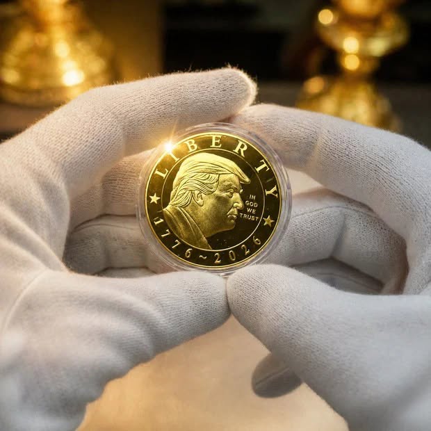 250 Years Anniversary CERTIFIED Trump 2026 Gold Coin